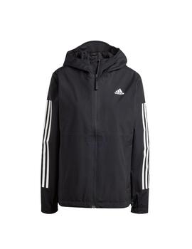 Cortavientos Adidas W Ess 3S RR Negro/Blanco