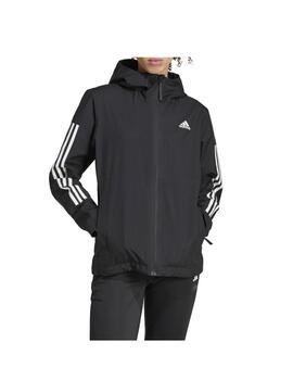 Cortavientos Adidas W Ess 3S RR Negro/Blanco