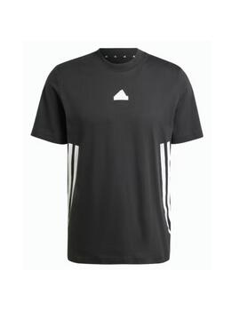 Camiseta Adidas M FI 3S Reg Negro/Blanco