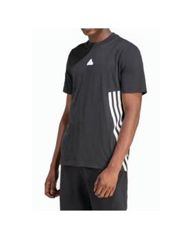 Camiseta Adidas M FI 3S Reg Negro/Blanco