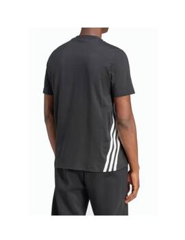 Camiseta Adidas M FI 3S Reg Negro/Blanco