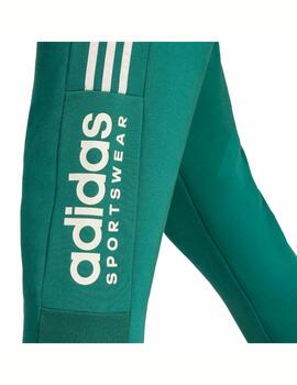 Pantalón Adidas M Tiro Fleece Verde/Gris