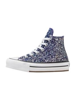 Zapatilla Converse Eva Plaform Alta Lona PS Glitte