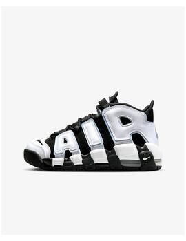 Zapatilla Nike GS Air More Uptempo Negro/Blanco