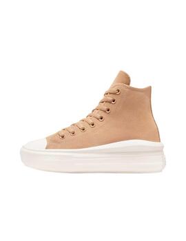 Zapatilla Converse W Move Alta Suede Marrón