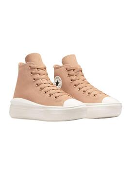 Zapatilla Converse W Move Alta Suede Marrón