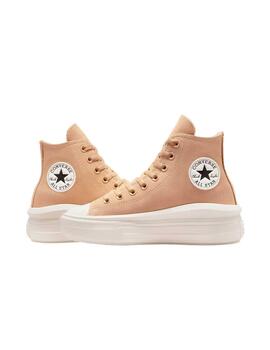 Zapatilla Converse W Move Alta Suede Marrón