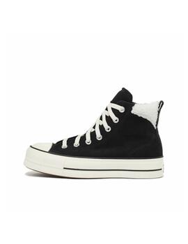 Zapatilla Converse Platform Alta Suede Negro/BL