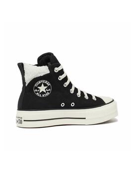 Zapatilla Converse Platform Alta Suede Negro/BL