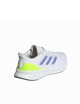 Zapatilla Adidas J UltraRun 5 Blanco/Fluor