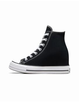 Zapatilla Converse All Star Wedge Alta Lona Negro