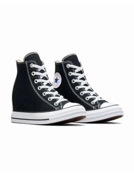 Zapatilla Converse All Star Wedge Alta Lona Negro