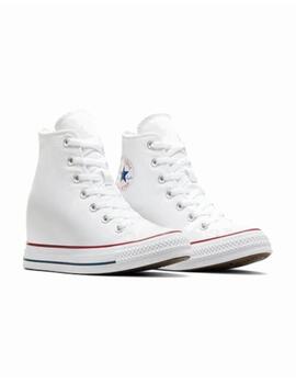 Zapatilla Converse All Star Wedge Alta Lona Blanco