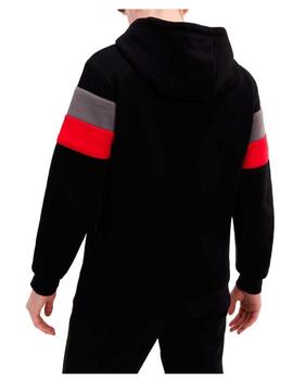 Sudadera Ellesse M Sallas Hoody Negro/Gris/Rojo