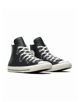 Zapatilla Converse All Star Alta Piel Chains Negro