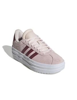 Zapatilla Adidas J VL Court Bold Rosa/Granate