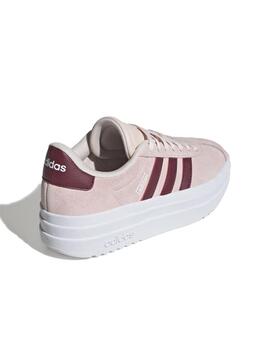 Zapatilla Adidas J VL Court Bold Rosa/Granate