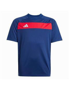 Camiseta Adidas Y Tiro Es Azul/Rojo