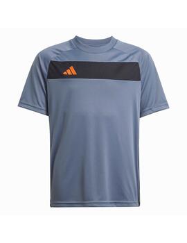 Camiseta Adidas Y Tiro Es Gris/Negro