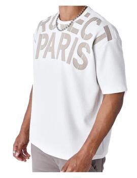 Camiseta Project X Paris Blanca Logo Marron