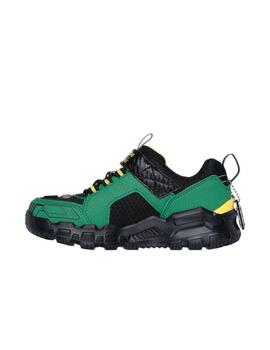 Zapatilla Skechers K Lights Adventure Track GNBK