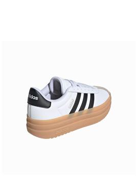 Zapatilla Adidas J VL Court Bold Blanco/Negro