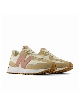 Zapatilla New Balance W 327NKA Lea Beige/Tostado