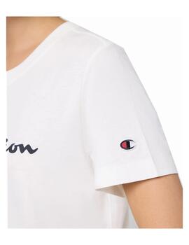 Camiseta Champion W Crewneck Blanco