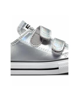 Zapatilla Converse AS 2V Baja Metallic Bebé Plata