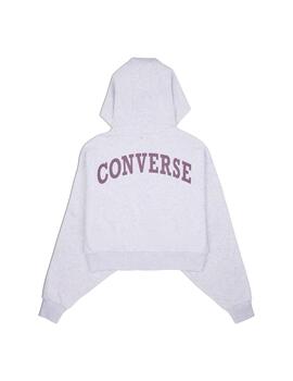 Sudadera Converse W Retro FZ Hoodie Gris