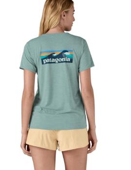 Camiseta Patagonia W Cap Cool Daily Graphic Azul para mujer