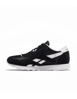 Zapatilla Reebok JR CL Nylon Negro/Blanco