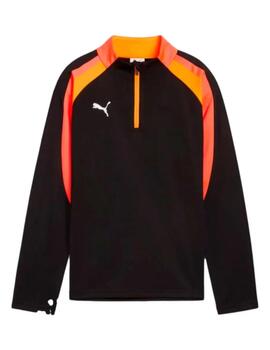 Sudadera Puma Jr IndividualLIGA Negra/Naranja