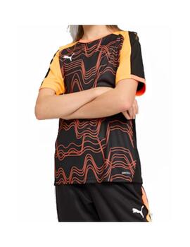 Camiseta Puma Jr IndividualLIGA Graphic Negra