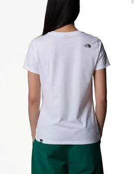 Camiseta The North Face WM Simple Dome Slim Blanco mujer