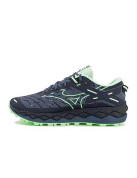 Zapatilla Mizuno M Wave Mujin 10 Marino/Menta