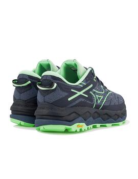 Zapatilla Mizuno M Wave Mujin 10 Marino/Menta