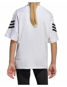 Camiseta Adidas J FI 3S Blanco/Negro