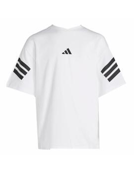 Camiseta Adidas J FI 3S Blanco/Negro