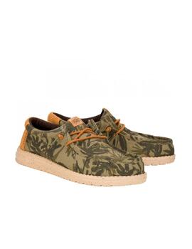 Zapatilla Hey Dude M Wally Palm Jute 3ZX Oliva