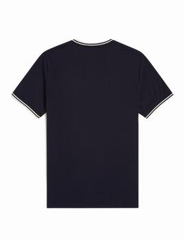 Camiseta Fred Perry M Twin Tipped Marino