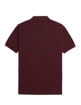 Polo Fred Perry M Plain Granate para hombre