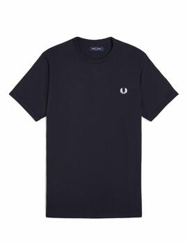 Camiseta Fred Perry M Ringer Marino