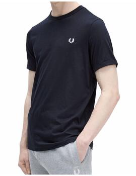 Camiseta Fred Perry M Ringer Marino