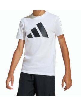 Camiseta Adidas J BL 160 Blanco/Negro