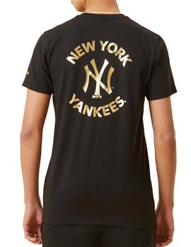 Camiseta New Era New York Yankees negro Color Negro Tamaño xs