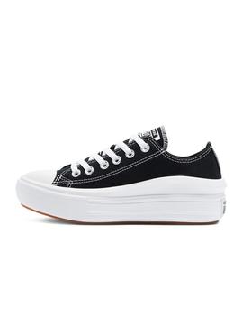 Zapatilla Converse W Move Baja Lona Negro