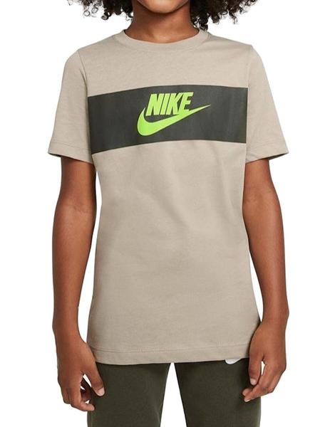 Camiseta Nike Nsw Chest Panel Verde
