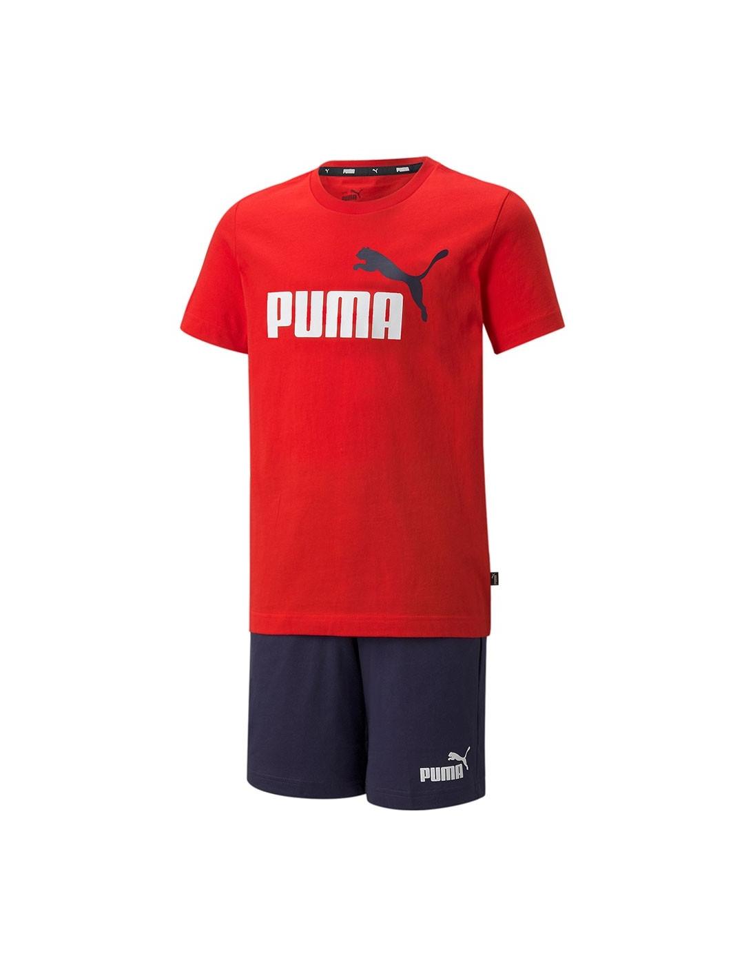 Conjunto Puma Niño Rojo Y Marino