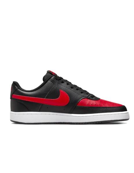 Útil Cortar Primero Zapatilla Nike Court Vision Low Negro y Rojo